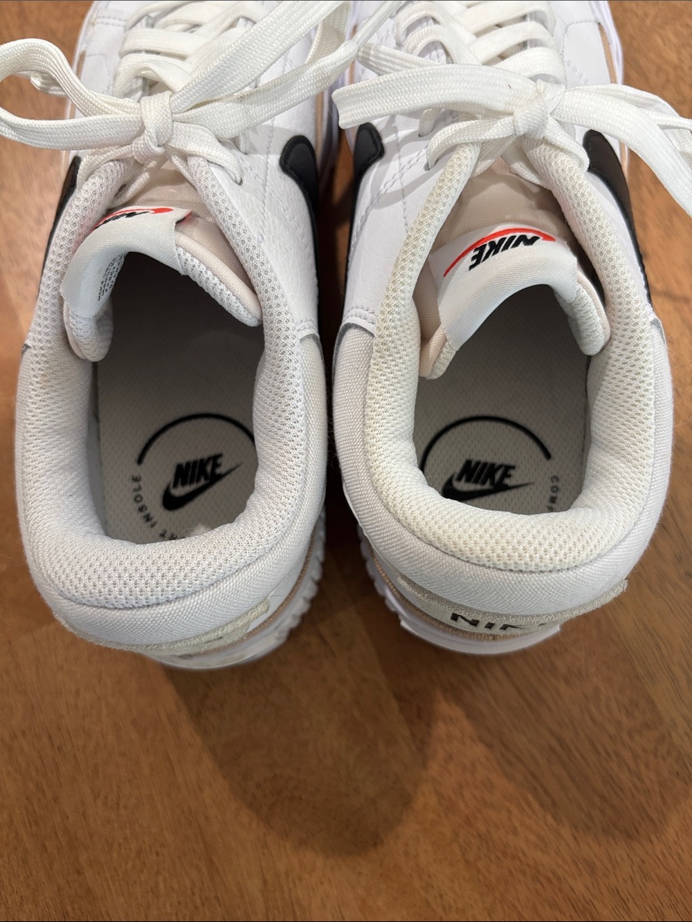 Nike Court Legacy Lift Sneakers Women’s 8 Like-New White/Black/Tan - Picture 5 of 10